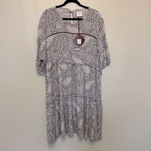 Knox Rose green paisley dress BNWT